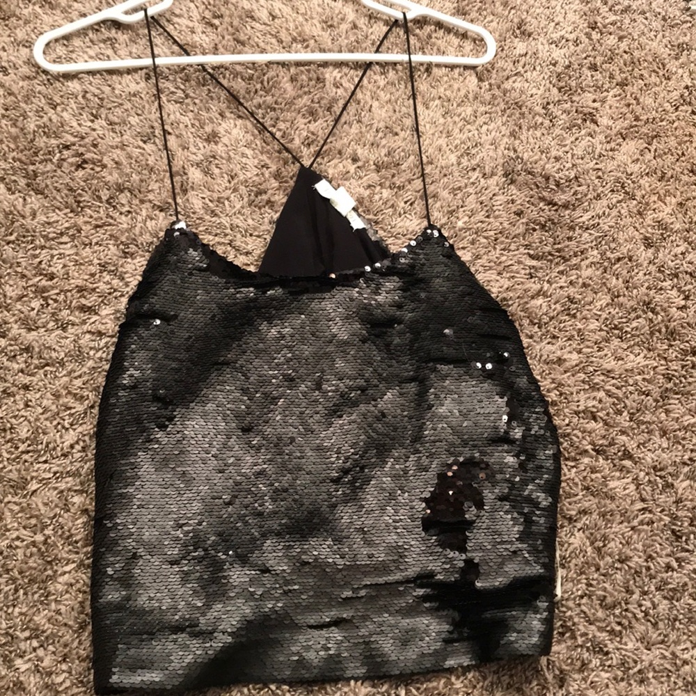 Sequin top (open back)